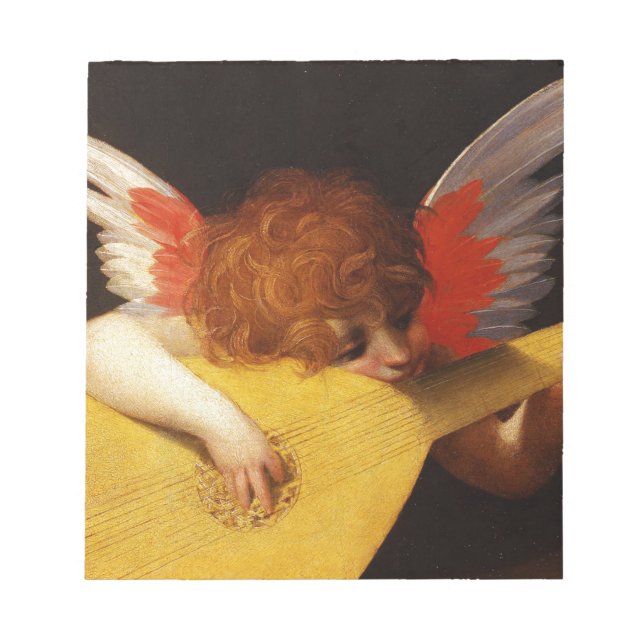Musical Angel - Vintage-jul Anteckningsblock (Framsida)