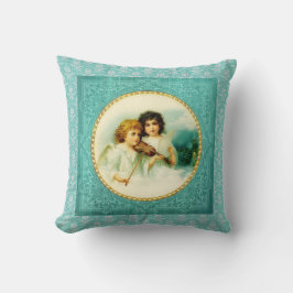 Musical Änglar Blue Vintage Kudde