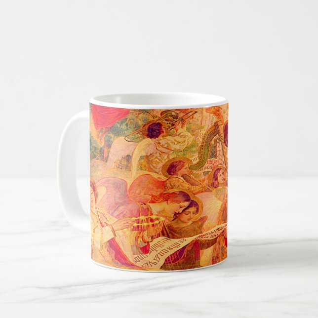 Musical Änglar Coffee Mugg (Framsida vänster)