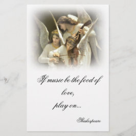 Musical Änglar Stationery Brevpapper