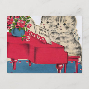 Musical Birthday Kittens Vykort