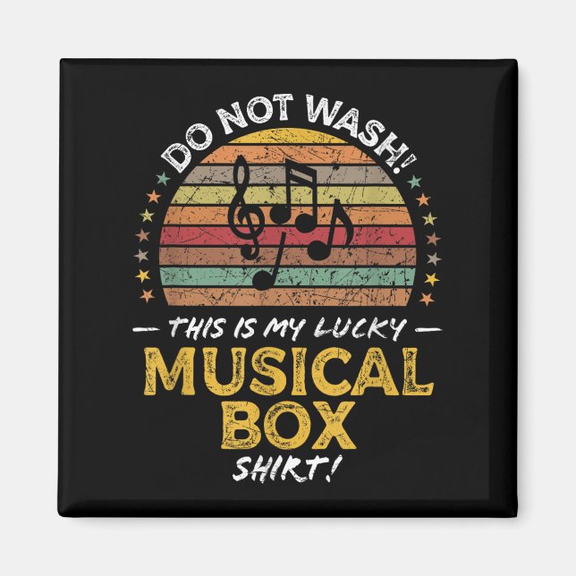 Musical Box Funny Quote Graphic Magnet (Framsidan)