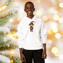 Musical Boy jul Elf Boy's Hoodie T Shirt