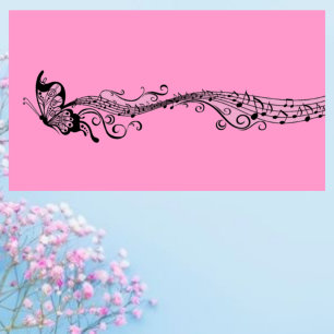Musical Butterfly Visitkort