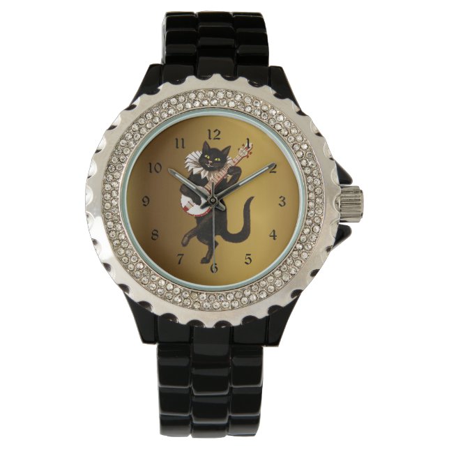 Musical Cat Armbandsur (Framsida)