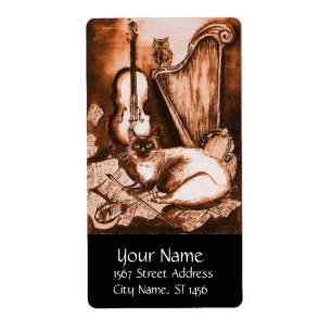 MUSICAL CAT, Brown and White Black Fraktsedel