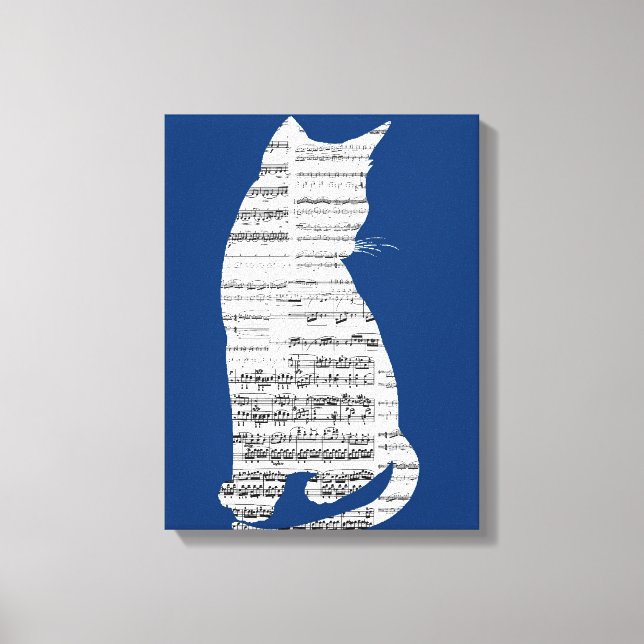 Musical Cat Canvastryck (Framsida)