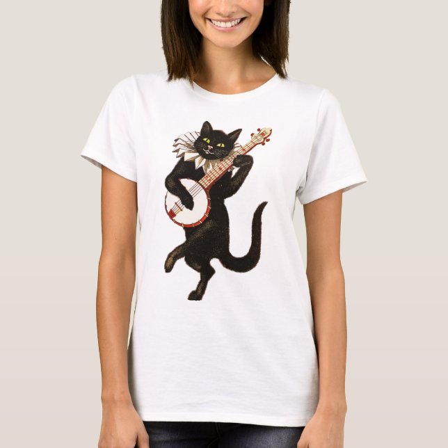 Musical Cat T-shirt (Framsida)