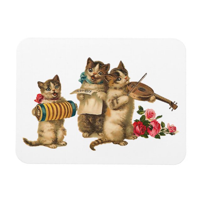 Musical Cats Magnet (Horisontell)