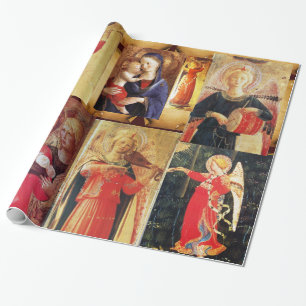 MUSICAL CHRISTMAS ÄNGLAR OCH MADONNA MED BARN PRESENTPAPPER