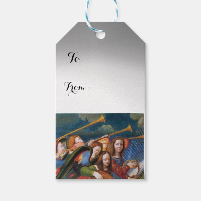 MUSICAL CHRISTMAS ÄNGLAR PRESENTETIKETT (Framsidan)