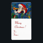 MUSICAL CHRISTMAS NIGHT/SANTA BUGLER FRAKTSEDEL<br><div class="desc">Färgfull,  vismisk och konstnärlig akrylmålning till jul.</div>