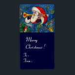 MUSICAL CHRISTMAS NIGHT/SANTA BUGLER FRAKTSEDEL<br><div class="desc">Färgfull,  vismisk och konstnärlig akrylmålning till jul.</div>