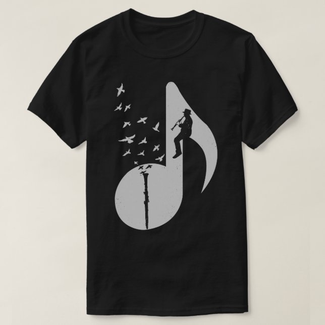 Musical Clarinet T Shirt (Design framsida)