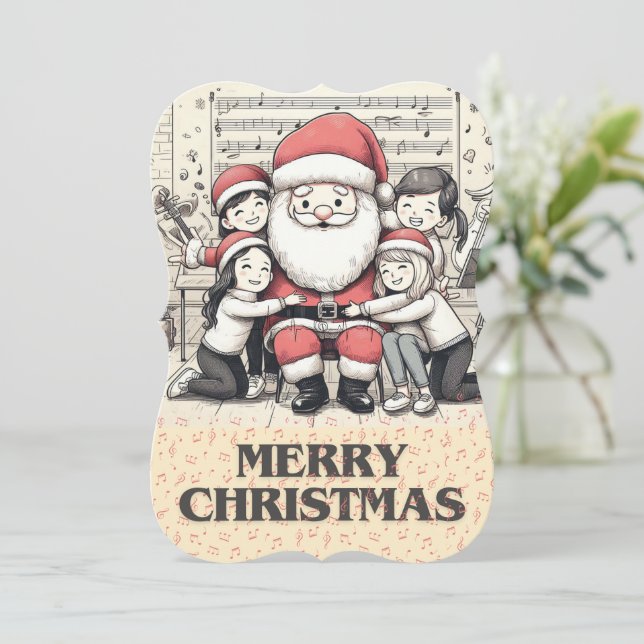 Musical Classmate Card (Stående Fram)