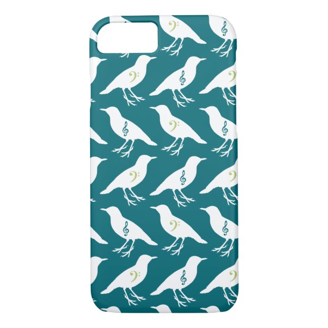 Musical Clef Birds Case-Mate iPhone Skal (Baksida)