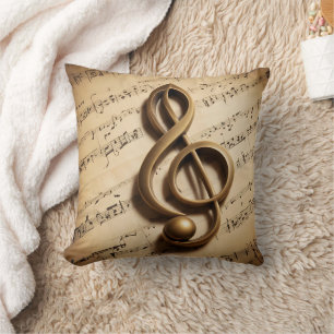 Musical Clef Note Kudde