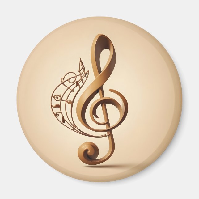 Musical Clef Note Magnet (Framsidan)