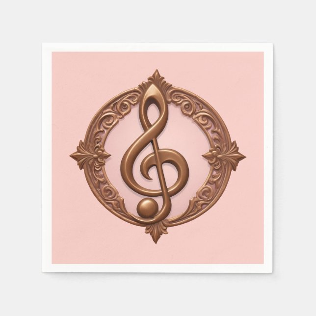 Musical Clef Note Pappersservett (Framsidan)