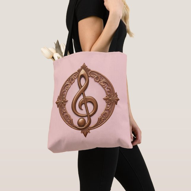 Musical Clef Note Tygkasse (Närbild)