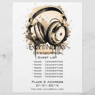 Musical Event Promotion Reklamblad