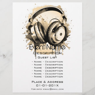 Musical Event Promotion Reklamblad