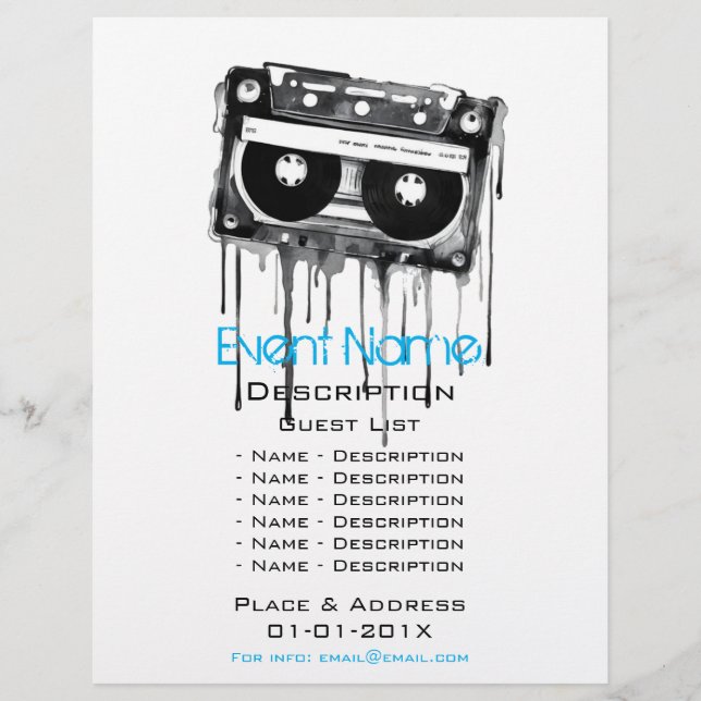 Musical Event Promotion Reklamblad (Framsidan)