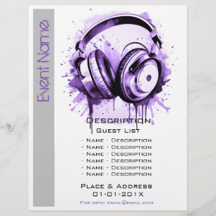Musical Event Promotion Reklamblad