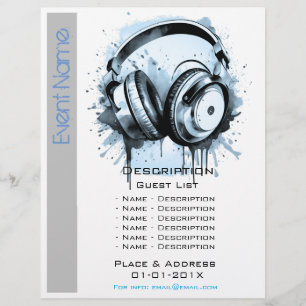 Musical Event Promotion Reklamblad