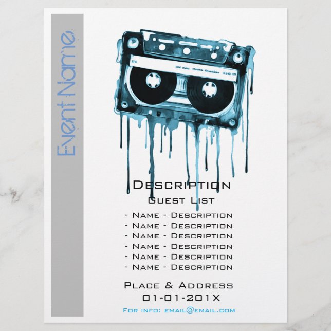 Musical Event Promotion Reklamblad (Framsidan)
