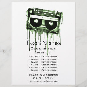 Musical Event Promotion Reklamblad
