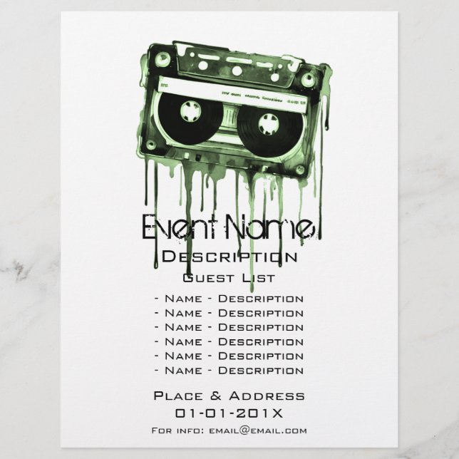 Musical Event Promotion Reklamblad (Framsidan)