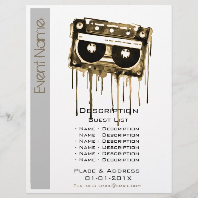 Musical Event Promotion Reklamblad (Framsidan)