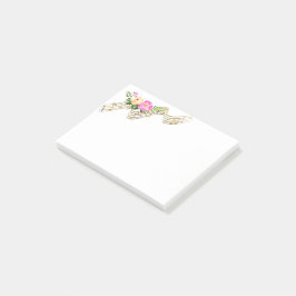 Musical Flowers Post-it Block