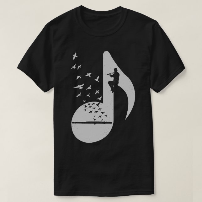 Musical Flute T Shirt (Design framsida)