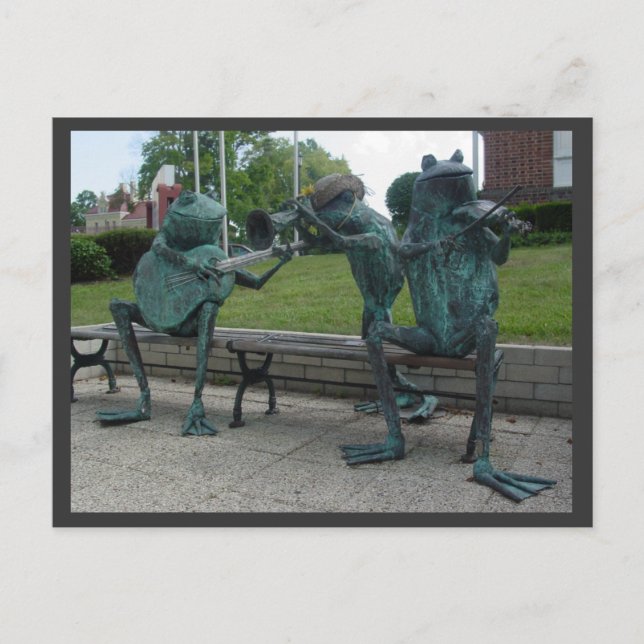 Musical Frogs Vykort (Framsida)