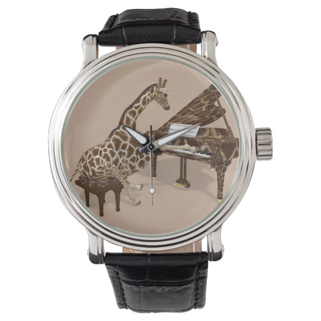 Musical Giraffe Spela Grand Piano Armbandsur (Framsida)