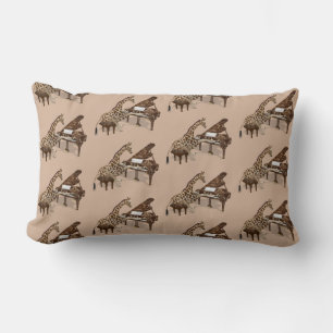 Musical Giraffe Spelar Piano Lumbarkudde