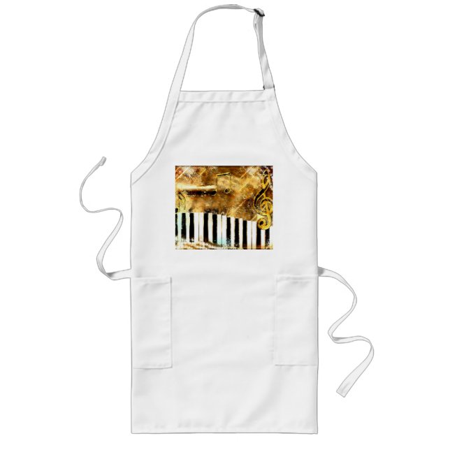 Musical Grunge Apron Långt Förkläde (Framsidan)