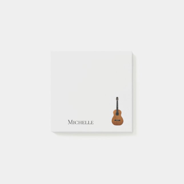 Musical Guitar Post-it Block (Framsida)