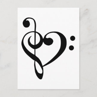 Musical Heart Vykort
