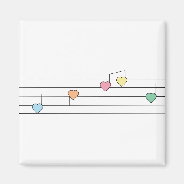 Musical Hearts Magnet (Framsidan)