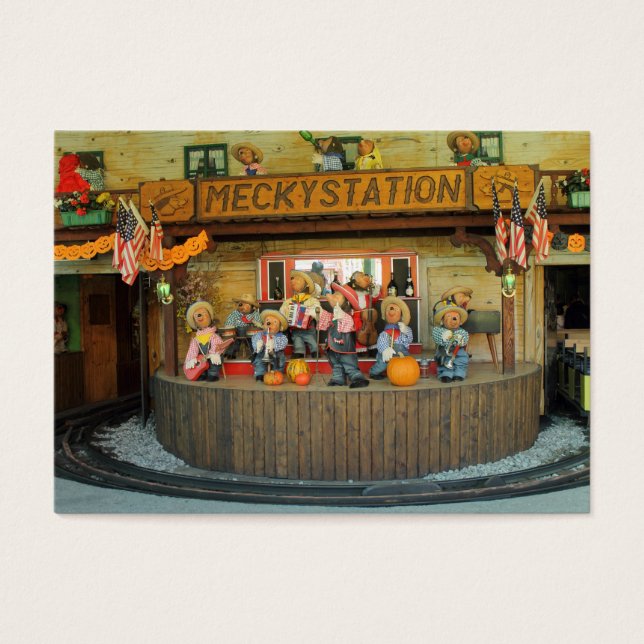 Musical Hedgehogs CowboyBand Visitkort (Framsidan)