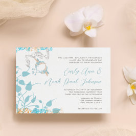 Musical Hummingbird Wedding-inbjudan Inbjudningar