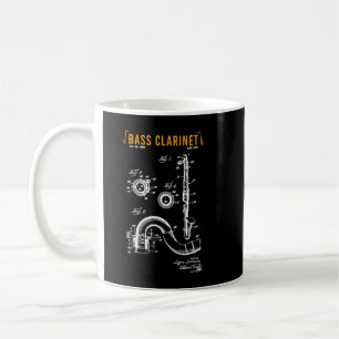 Musical Instrument Bass Clarinet Woodwind for Musi Kaffemugg
