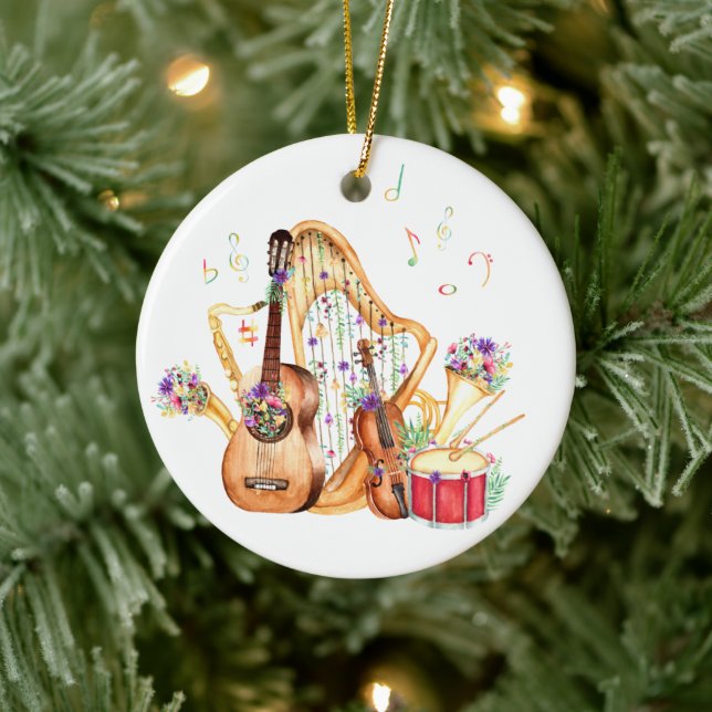Musical Instrument jul Ornament (Träd)