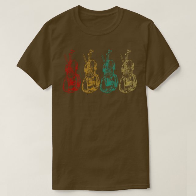 Musical Instrument Orchestra Cello T Shirt (Design framsida)