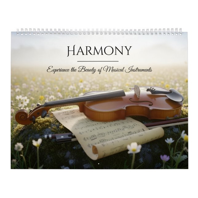 Musical Instruments Calendar – Elegant Photo Kalender (Omslag)