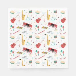 Musical Instruments Music Theme Pattern Pappersservett