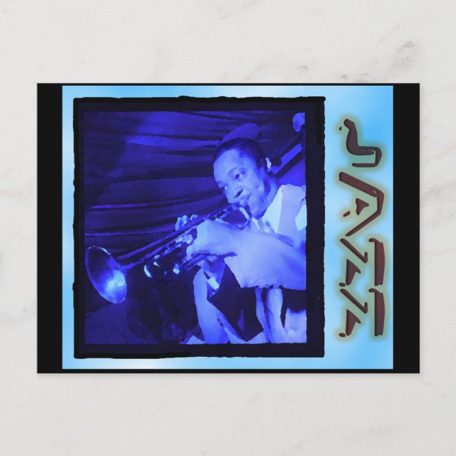 Musical Interludes: Vintage Jazz Vykort (Framsida)
